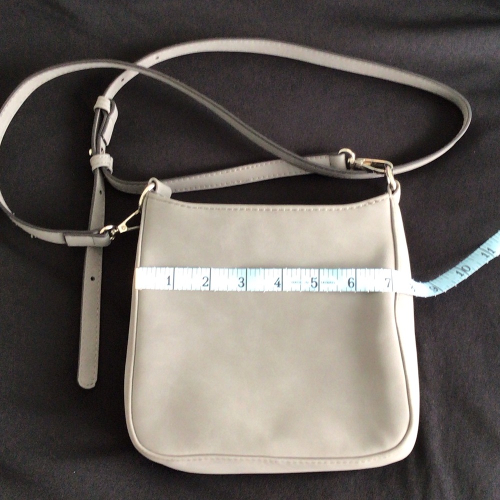 K. Carroll - Light Gray Vegan Leather Crossbody Bag